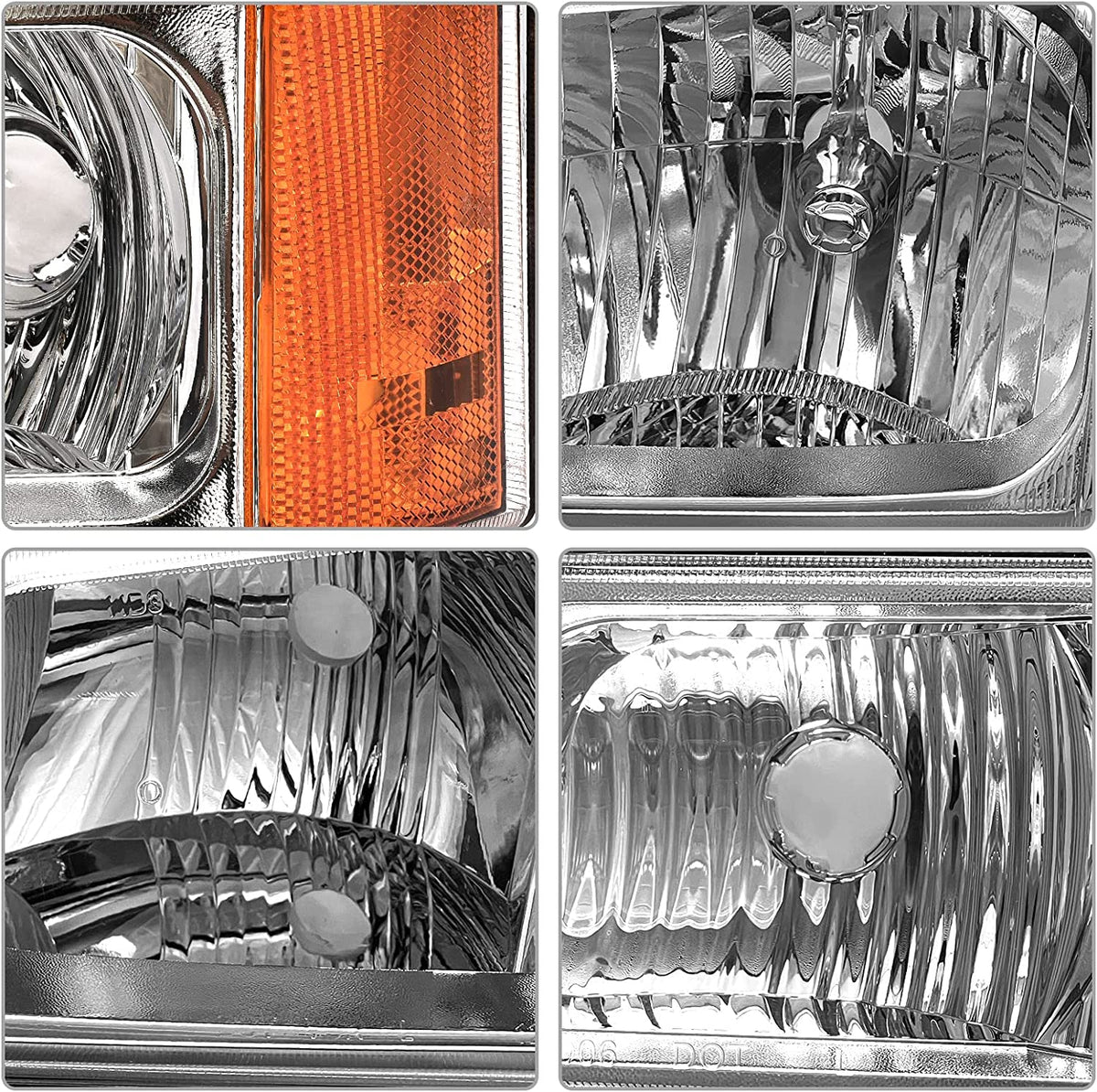 2003-2006 Chevrolet Silverado 1500 / 2500 / 3500 & Avalanche Headlights – Pair