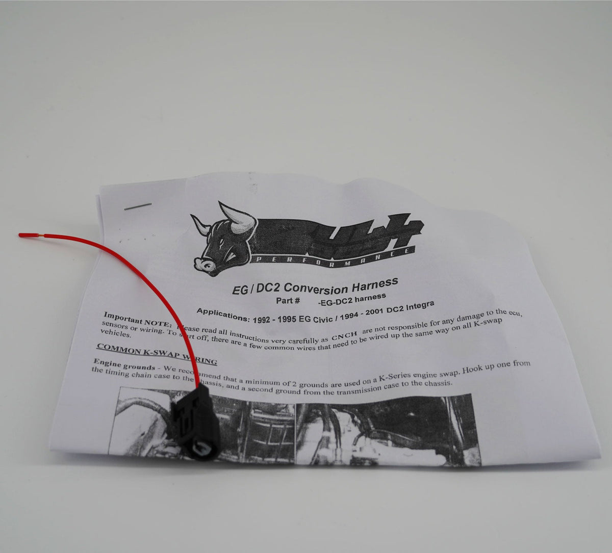 Bull Boost K20 K24 K-Swap Conversion Wiring Harness EG Civic DC2 Integra 92-00 Honda Acura