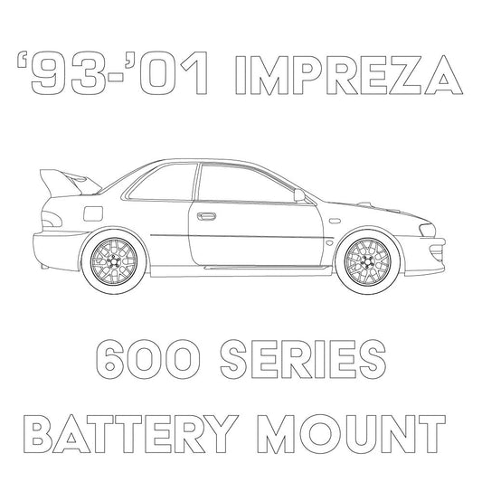 MeLe Design 1993-2001 Subaru Impreza 600 Series Battery Mount