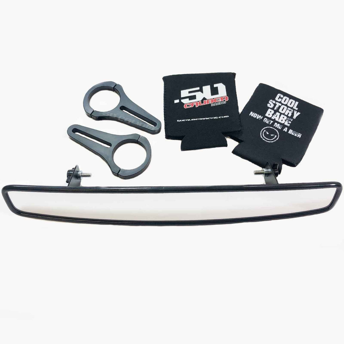 50 Caliber Racing 15" Convex Rear View Mirror with Clamps