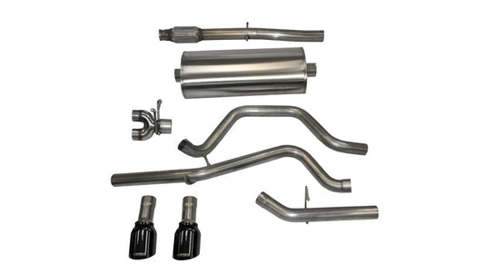 Corsa Performance 14 GMC Sierra/Chevy Silv 1500 Crew Cab/Short Bed 5.3L V8 Black Sport