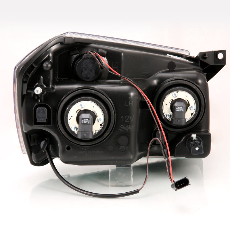 ANZO 2005-2007 Dodge Magnum Crystal Headlight Black Amber 111425