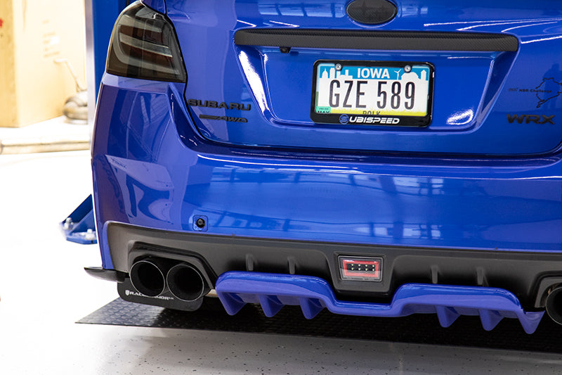 OLM A1 Style Paint Matched Rear Diffuser (Pure Red) - 2015-2021 Subaru WRX / STI
