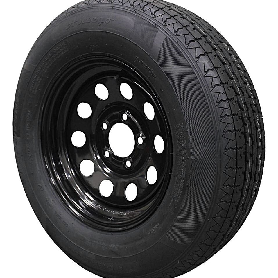 (Set of 4) and Wheel 205/75R14 Trailer Tire – Reinforced 8-Ply-Ply Design, 14.0-Inch Rim – Built for Long-Distance Hauling & Stability | A140554010096108ST20575R14-B4