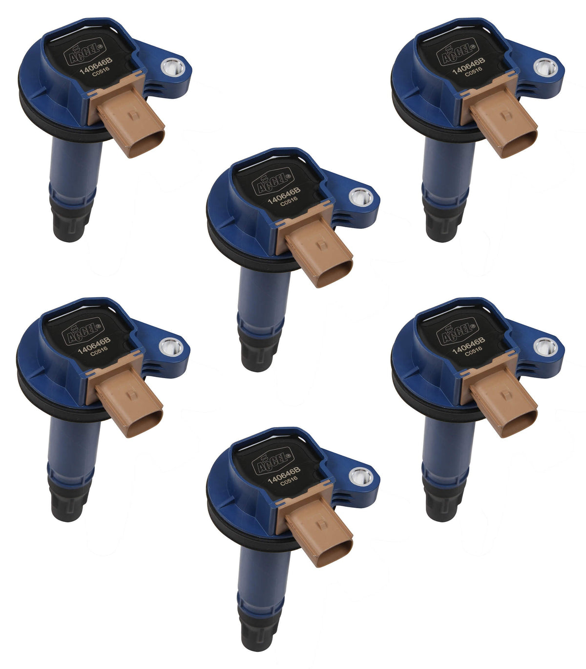 Accel Coil - Ford 3.5L V6 EcoBoost 6pk - Blue - 140646B6