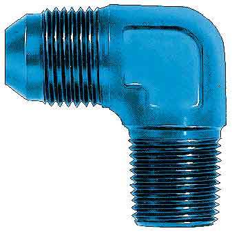 Aeroquip 90 Alum #8 Flare/3/8in Pipe - FBM2037