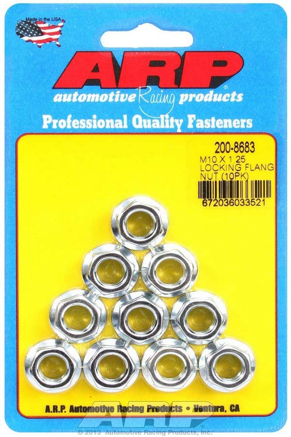 M10 x 1.25 Locking Flange Nuts (10) - 2008683