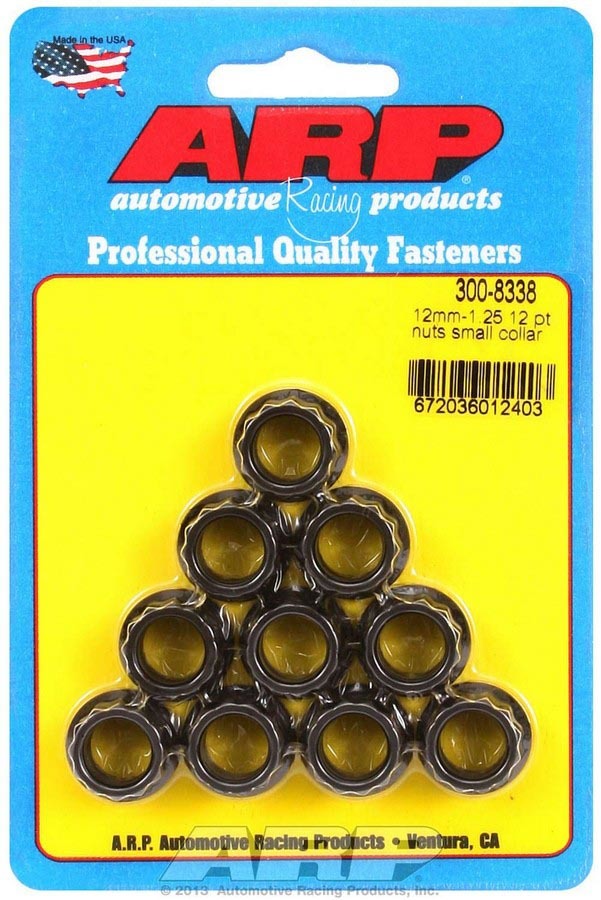 ARP 12mm x 1.25 12pt Nut Kit 10pk - 3008338