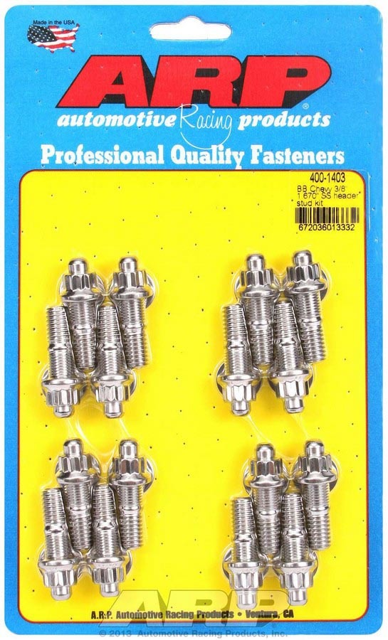 ARP SS Stainless Header Stud Kit - 4001403