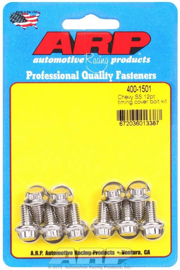 ARP S/S S/S Timing Cover Bolt Kit - 4001501