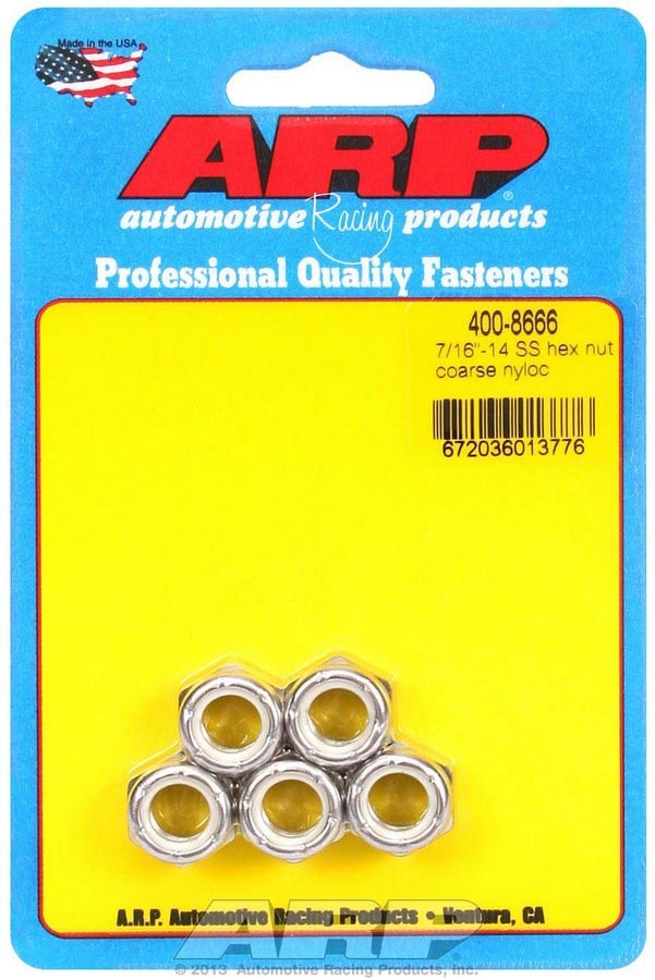 S/S Hex Nyloc Nuts 7/16-14 (5) - 4008666