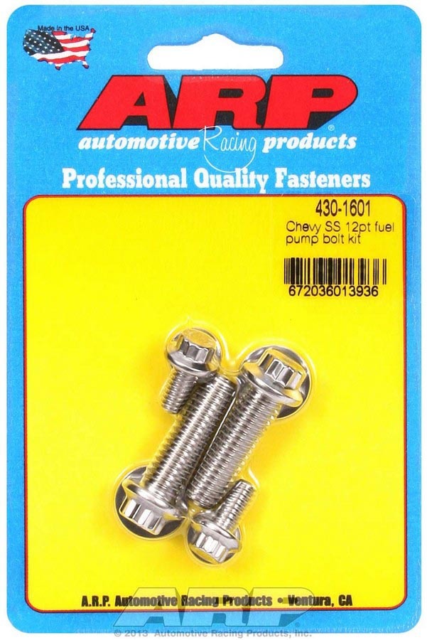 ARP S/S S/S Chevy Fuel Pump Bolt Kit 12pt. - 4301601