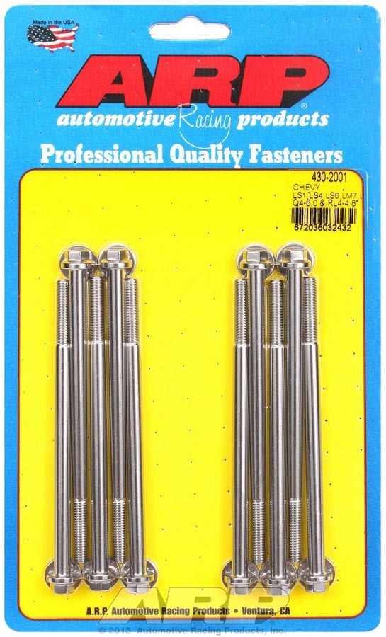 ARP GM LS S/S GM LS S/S Intake Bolt Kit 6pt. - 4302001