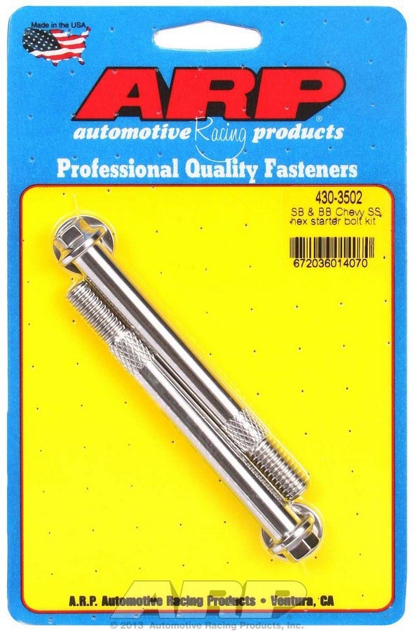 ARP S/S S/S Starter Bolt Kit 6pt. - 4303502