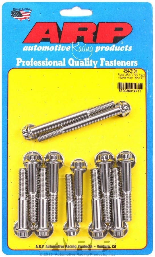 ARP Ford S/S Intake Bolt Kit 12pt. - 4542104