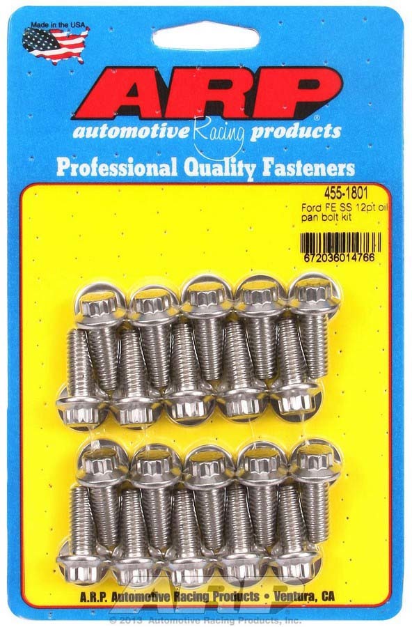 ARP BBF S/S BBF S/S Oil Pan Bolt Kit 12pt. - 4551801