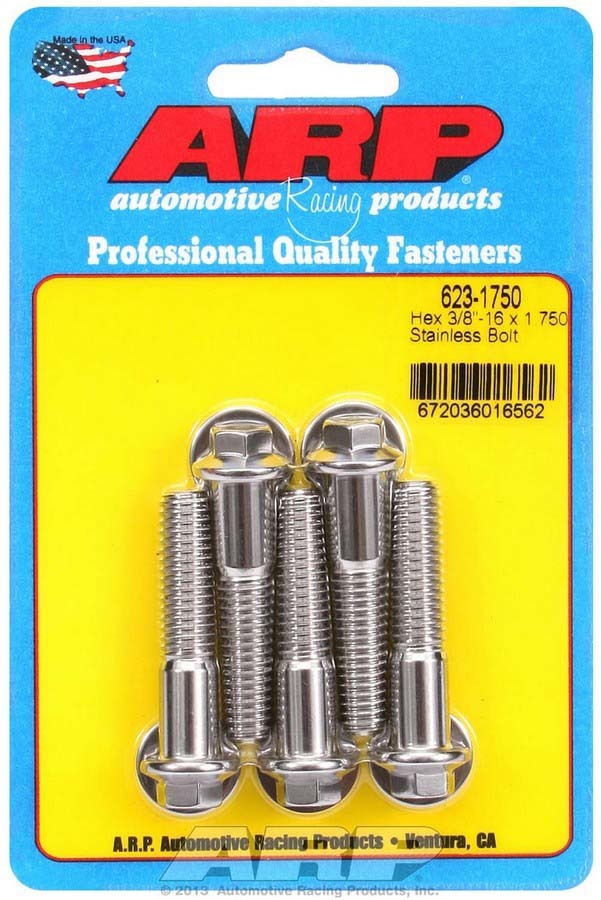 ARP S/S S/S Bolt Kit - 6pt. (5) 3/8-16 x 1.750 - 6231750