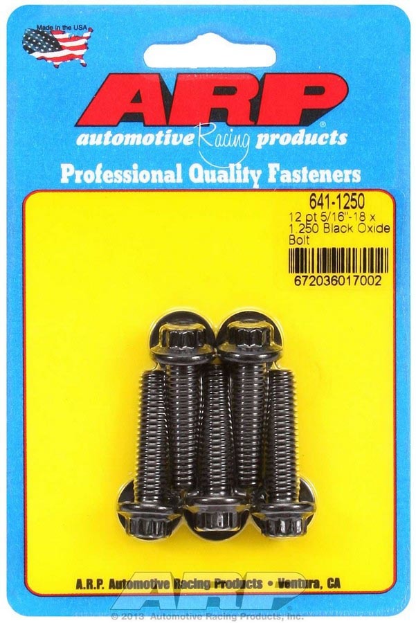 ARP Bolt Kit - 12pt. (5) 5/16-18 x 1.250 - 6411250