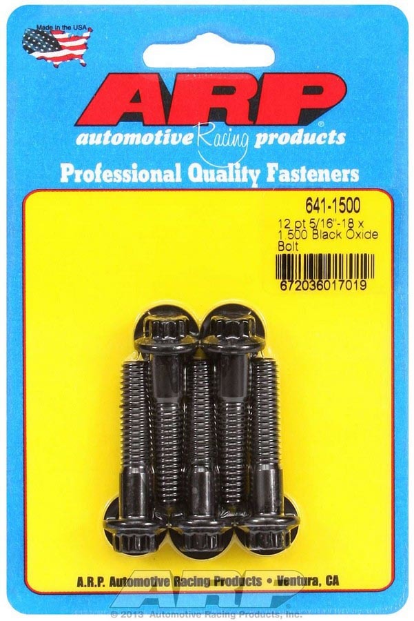 ARP Bolt Kit - 12pt. (5) 5/16-18 x 1.500 - 6411500
