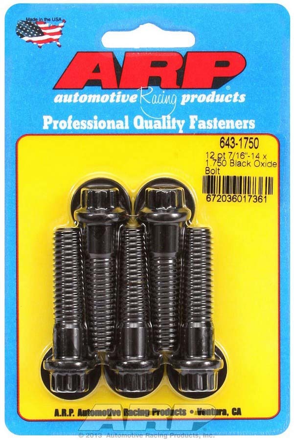 ARP Bolt Kit - 12pt. (5) 7/16-14 x 1.750 - 6431750