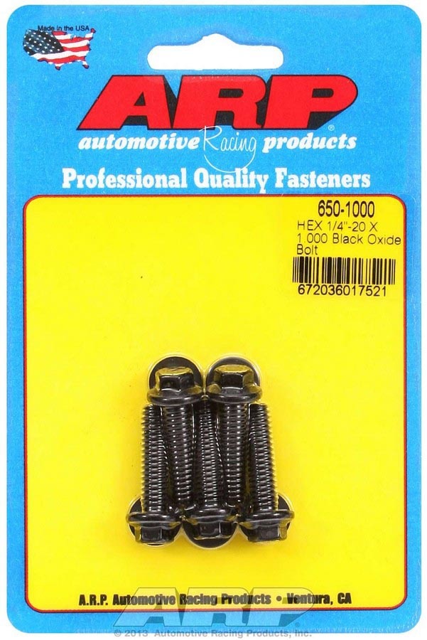ARP Bolt Kit - 6pt. (5) 1/4-20 x 1.000 - 6501000