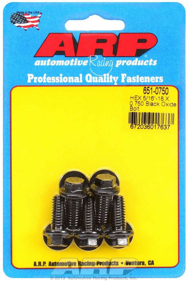 ARP Bolt Kit - 6pt. (5) 5/16-18 x .750 - 6510750