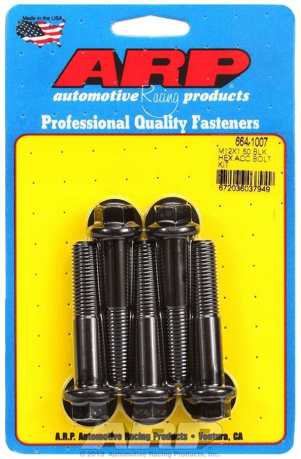 ARP Bolt Kit - 6pt. (5) 12mm x 1.5 x 60mm - 6641007
