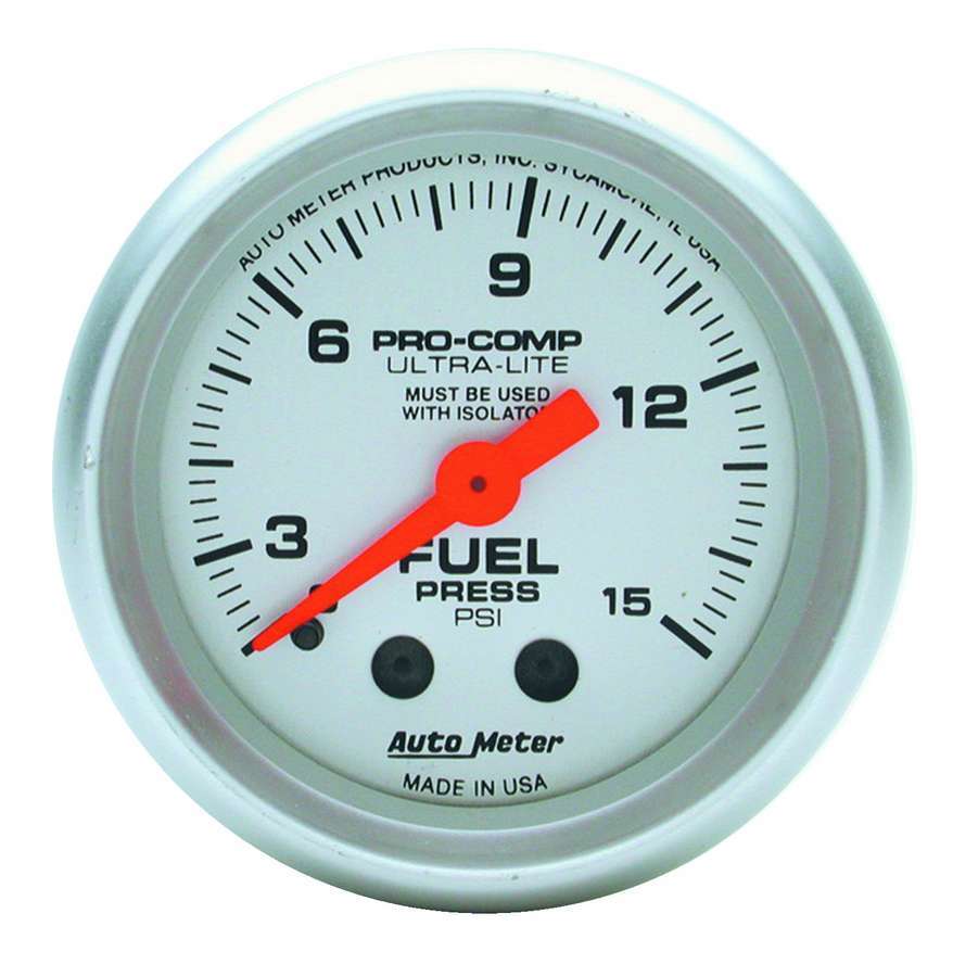 AutoMeter Td Gaug Fuel Pressure 2 1/16 - 4311