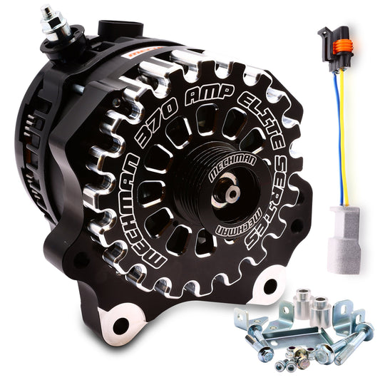 Mechman 370 Amp Billet V-Mount Alternator 1996-1998 Ford Mustang 4.6L SOHC