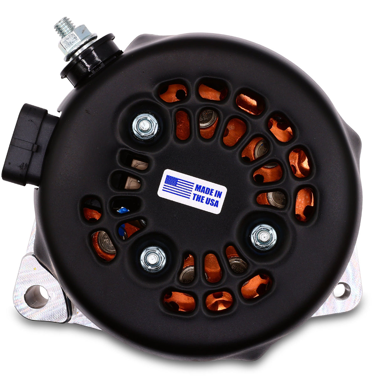 Mechman 240 Amp S Series Billet Racing Alternator - Replaces Left Mount CS130 - Machined