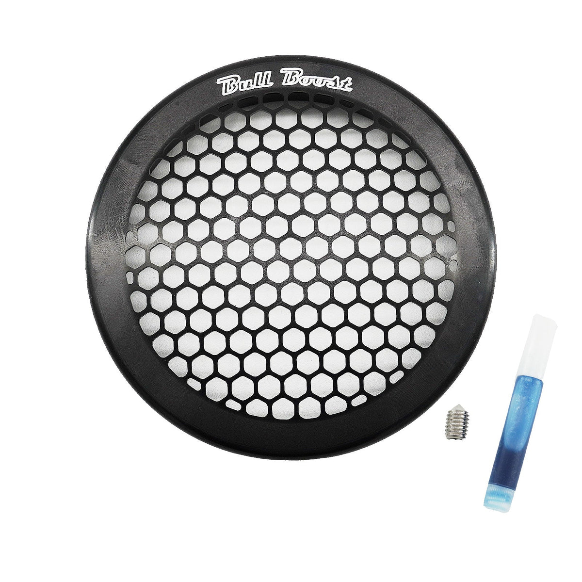 Bull Boost Black Billet 4" Inch Turbo Inlet Guard Velocity Stack Adapter Bellmouth Intake Hex