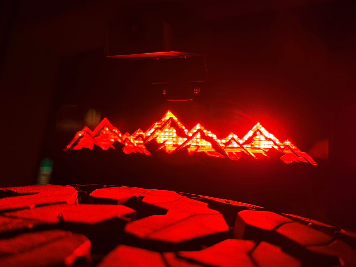 USA Laser Series Acrylic Third Brake Light Overlay - 2018+ Wrangler JL