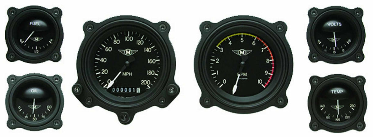Moal Bomber 6 Gauge Set with/Beze - MA01BLFBZ