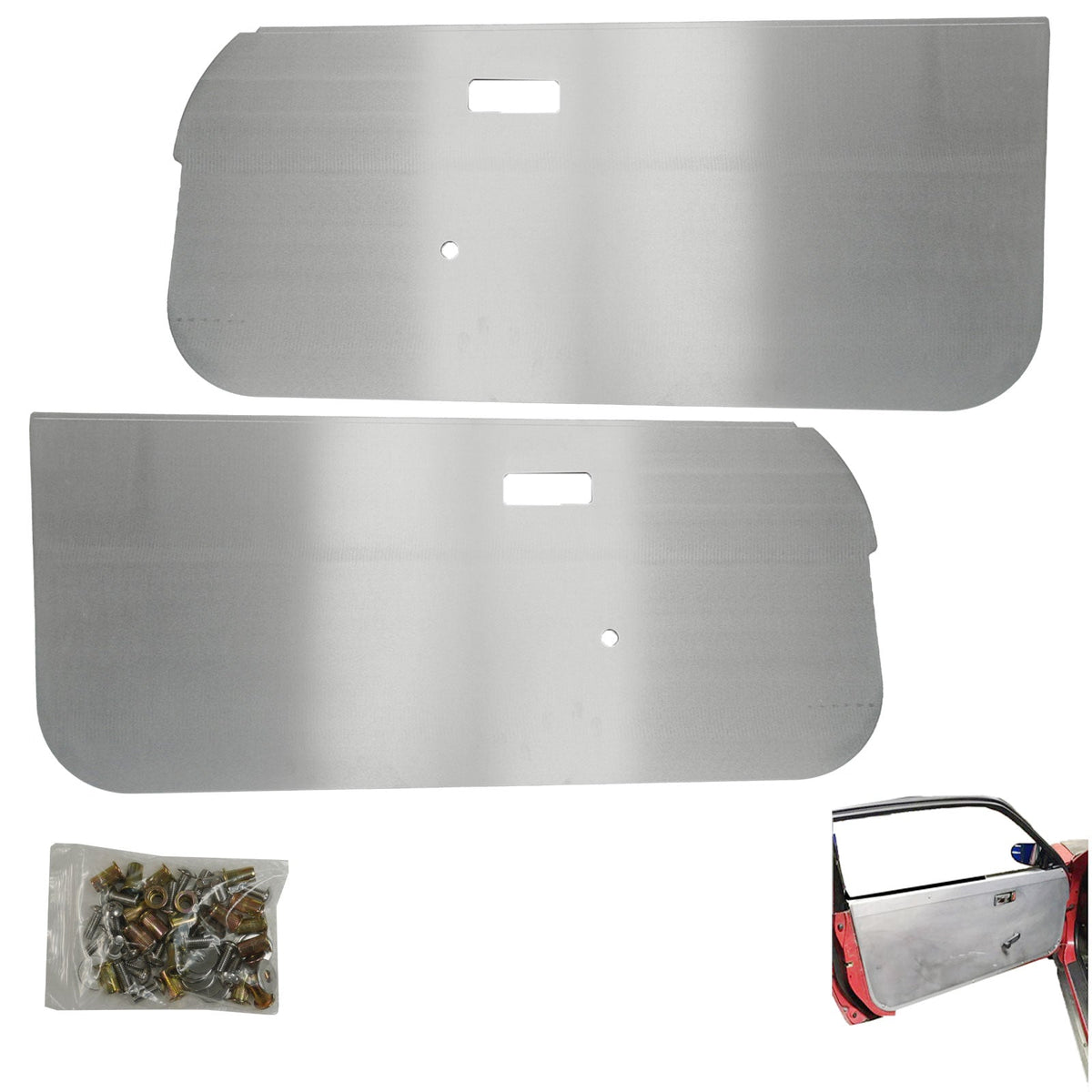 Bull Boost Race Aluminum Door Cards Panels For Honda Civic CRX 1987-91 Card US