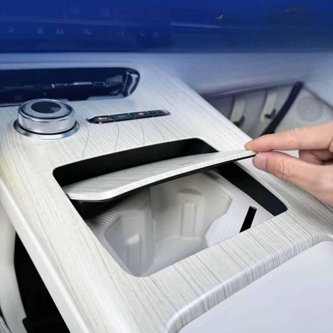 EVSTITAN Center Wireless Charger Silicone Pad & Cup Holder Pad
