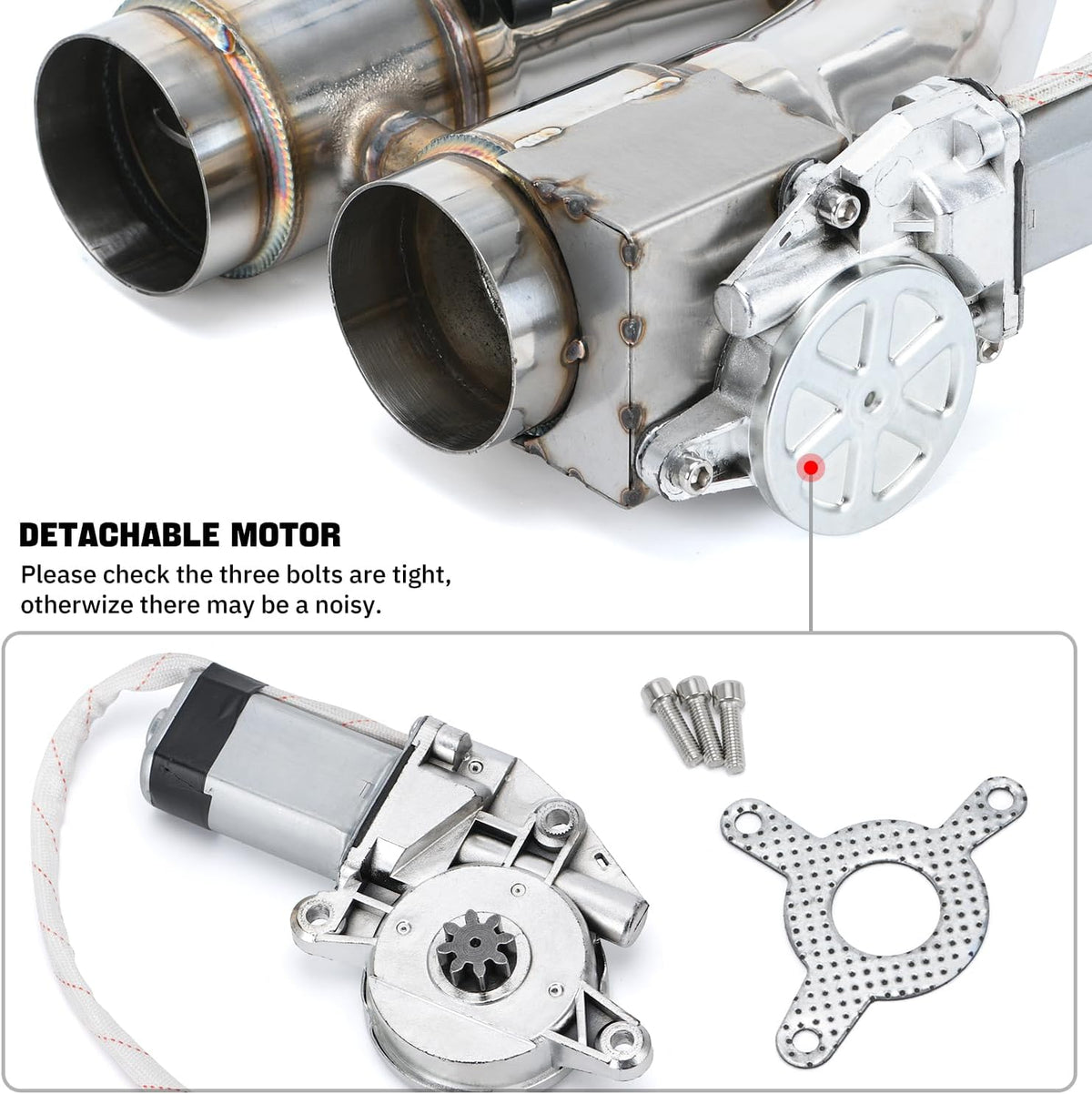 Bull Boost Universal 2.5 Inch Stainless Steel Exhaust Valve Pipe Kit