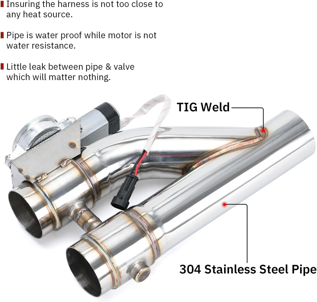Bull Boost Universal 2.5 Inch Stainless Steel Exhaust Valve Pipe Kit