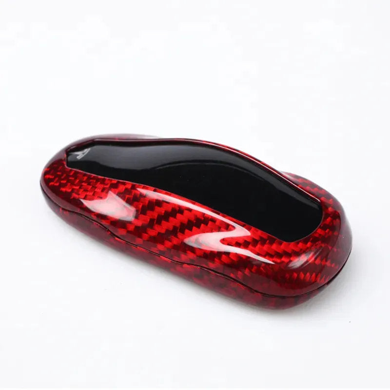 Teskay Carbon Fiber Key Fob Cover For Tesla Model S（2012-2018)