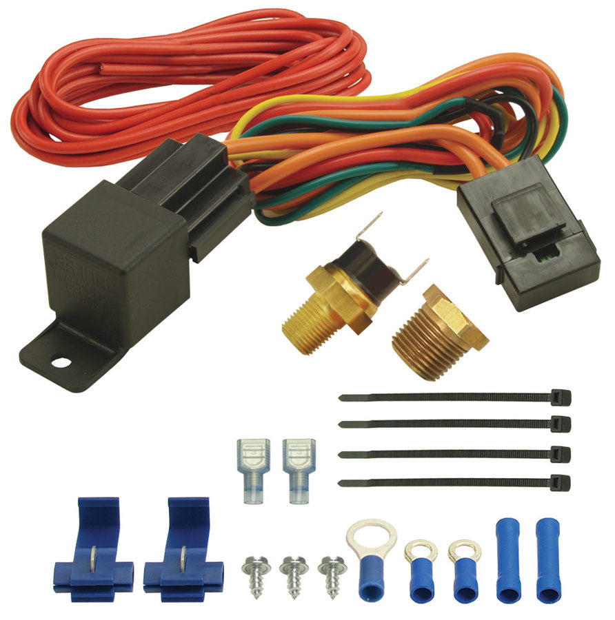 Derale 180F Fan Switch Thremost Relay Kit 1/8in & 3/8 - 16720