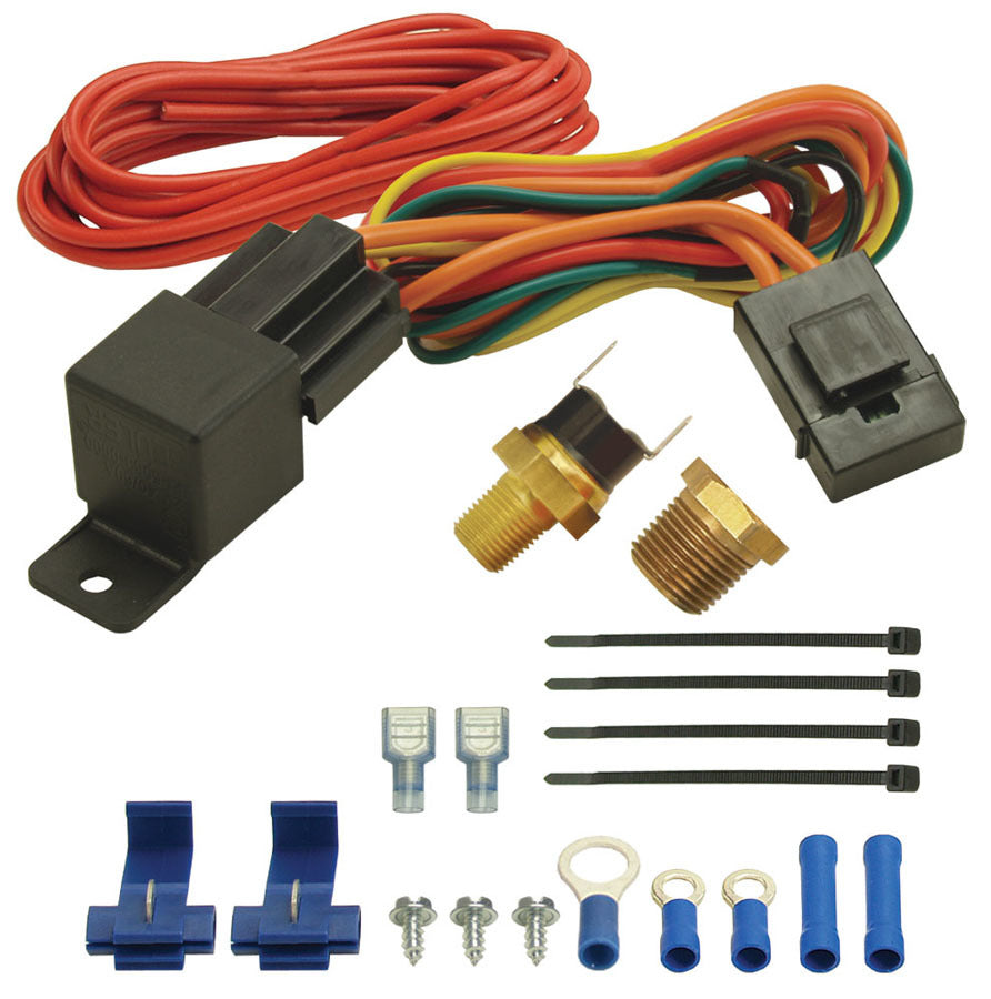 Derale 190F Fan Switch Thermost at Relay Kit 1/8in & 3/8 - 16721