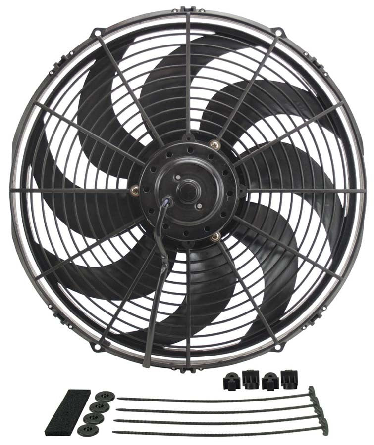 Derale 16 Curved Blade Electric Fan - 18916