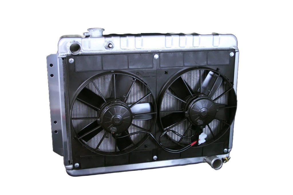 Radiator w/Fans Impala 59-64 Manual Trans Raw - 324139015M