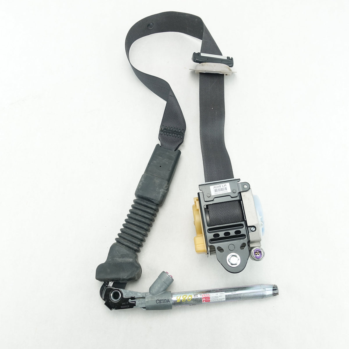 2012 2013 Kia Soul Driver Left Front Seat Belt Black