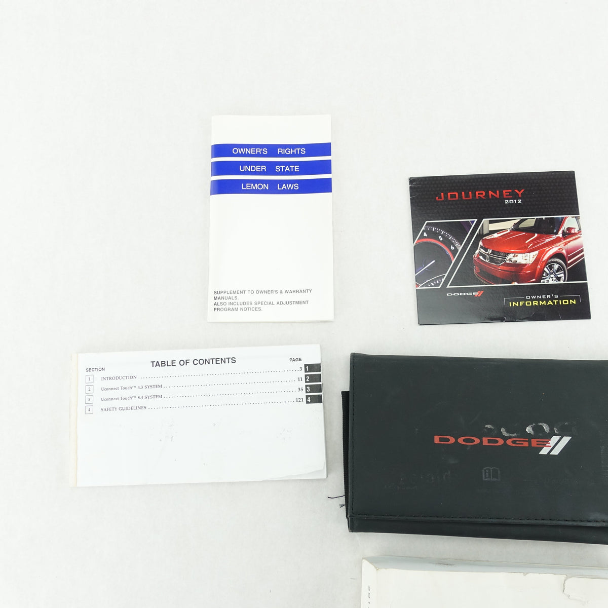 Damage 2012 Dodge Journey Owners Guide Manual Book