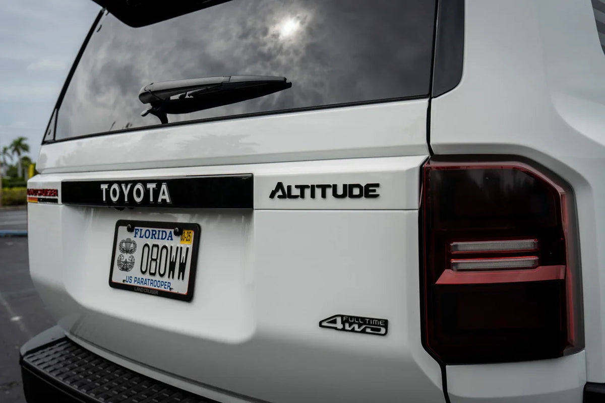 ALTITUDE LC 250 Acrylic Laser Series Tailgate Badge - 2024+ Land Cruiser