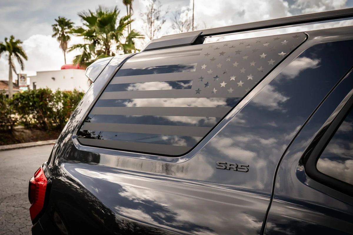American Flag Rear Window Overlays - 2021+ Bronco 4 Door
