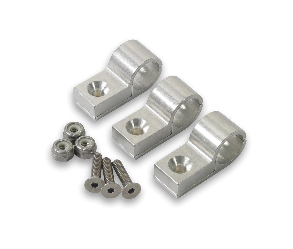 5/16in Polished Alum Line Clamps (6pk) - 170205ERL
