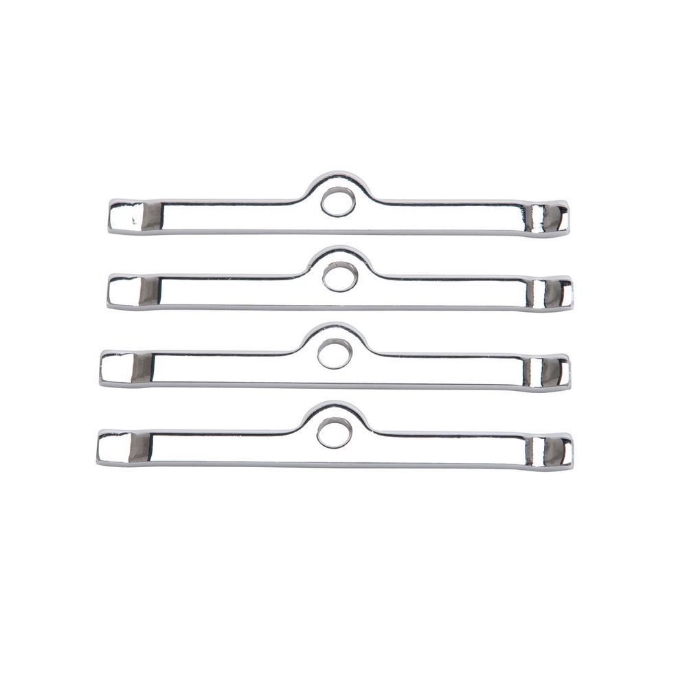 Edelbrock Chrome V/C Hold-Down Tabs - 4pcs. - 4404