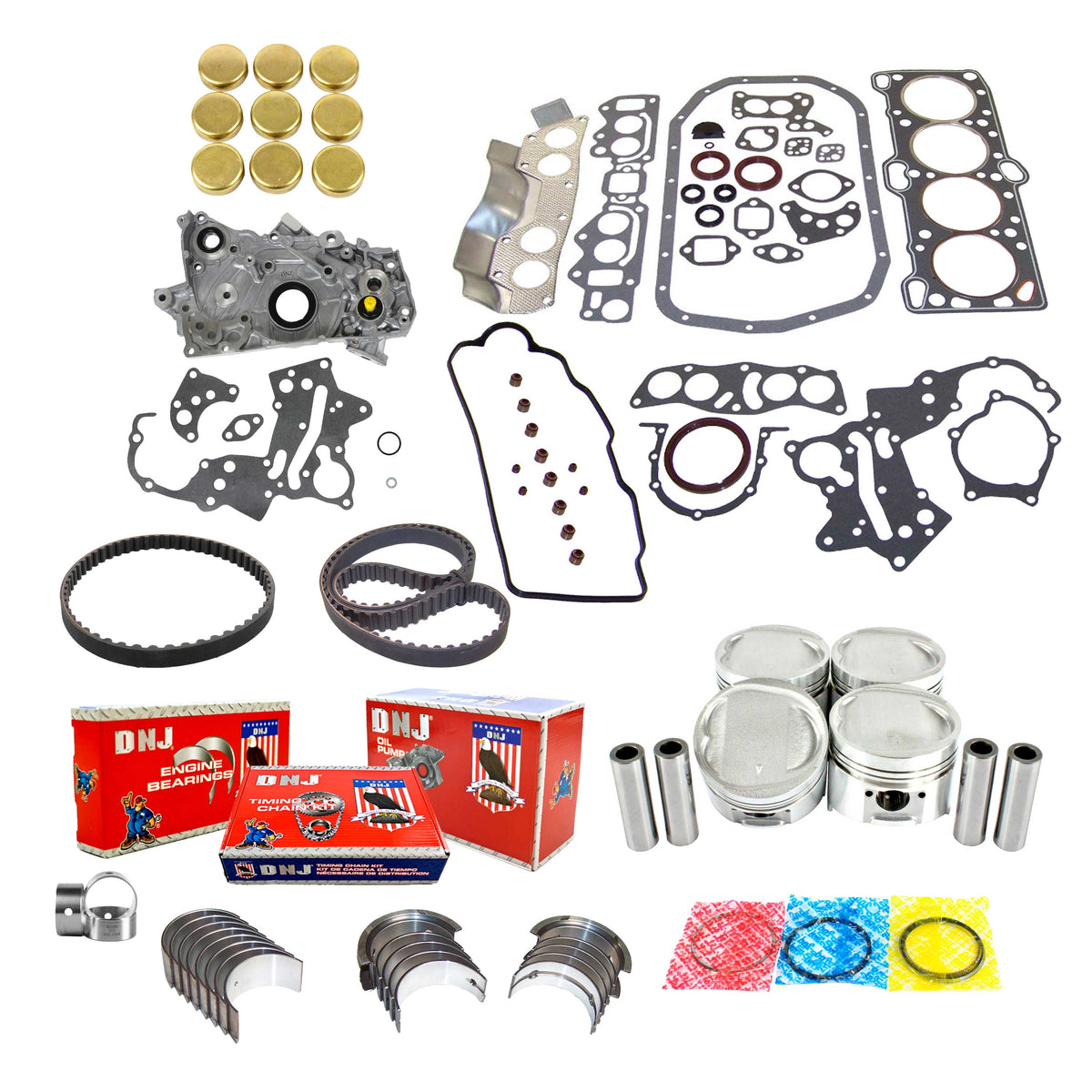 DNJ Master Engine Rebuild Kit 1987-1989 Dodge, Mitsubishi, Plymouth 2.0L