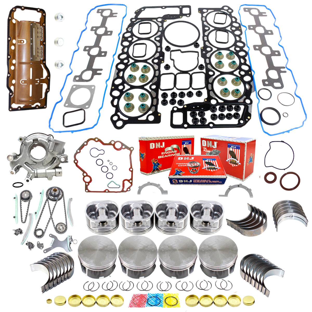DNJ Master Engine Rebuild Kit 2002-2003 Dodge 4.7L